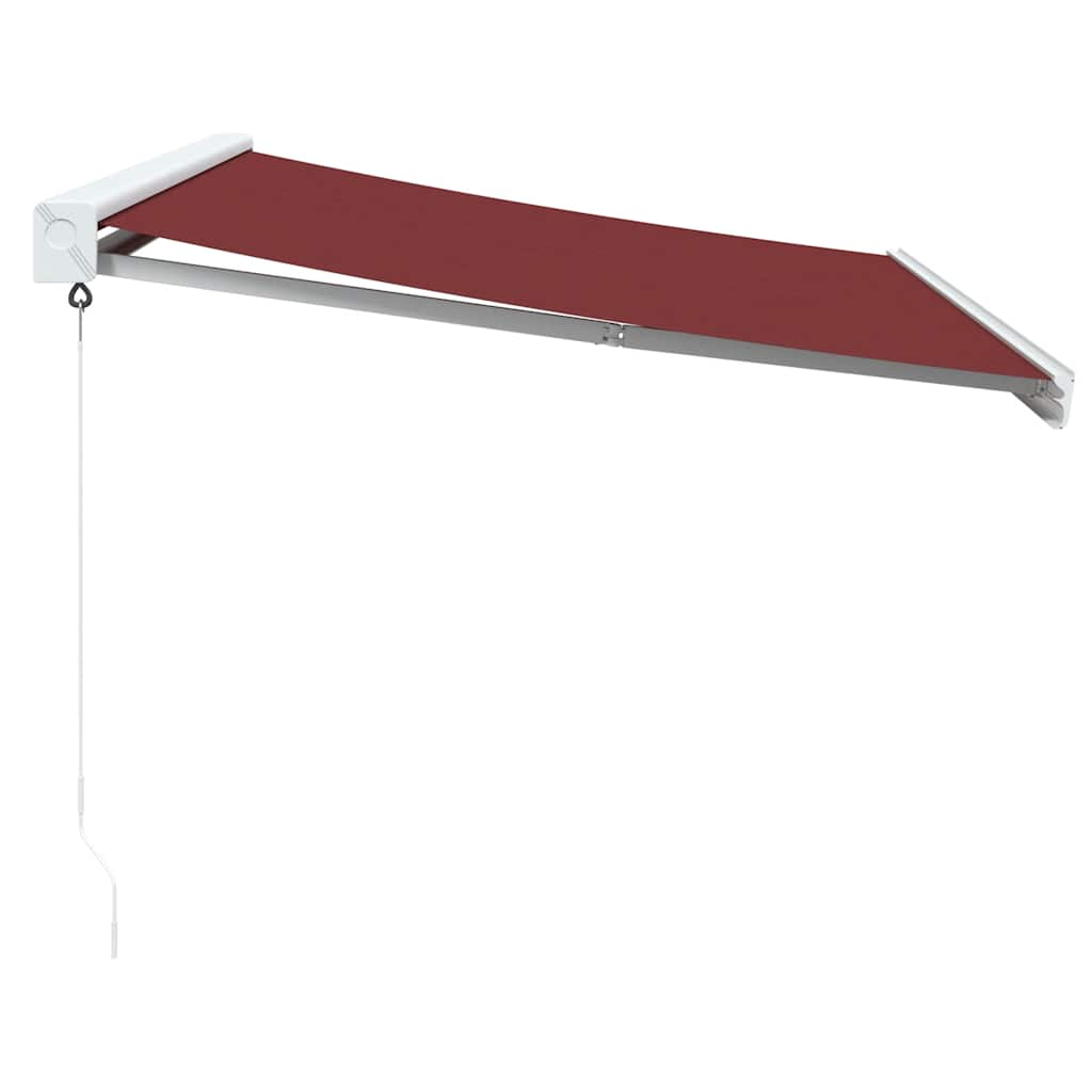 Manual Retractable Awning Burgundy 350x250 cm