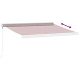 Manual Retractable Awning Burgundy 350x250 cm