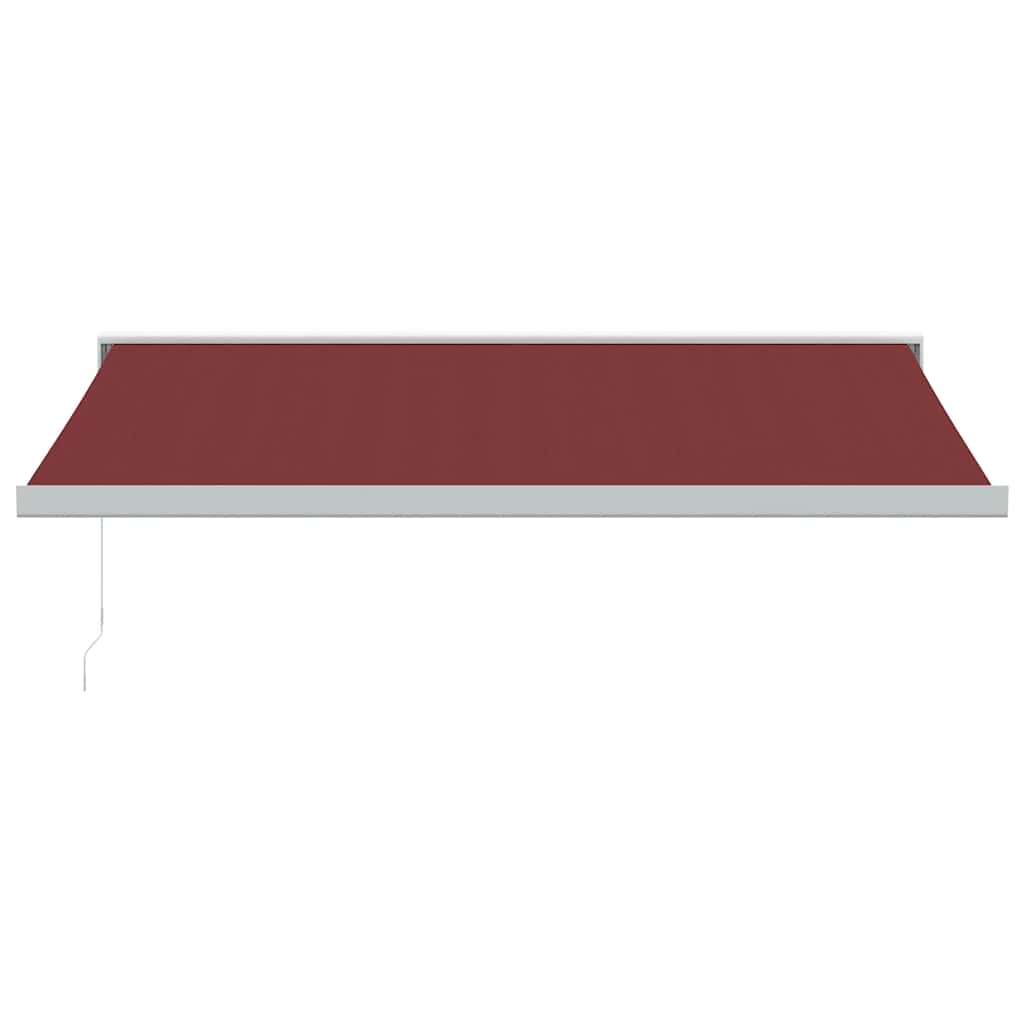 Manual Retractable Awning Burgundy 400x300 cm