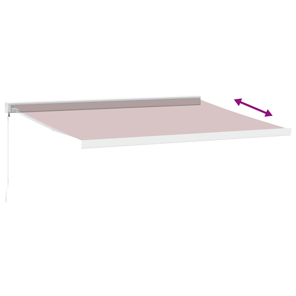 Manual Retractable Awning Burgundy 400x300 cm