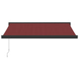 Manual Retractable Awning Burgundy 300x250 cm