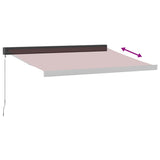 Manual Retractable Awning Burgundy 300x250 cm