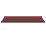 Manual Retractable Awning Burgundy 500x300 cm