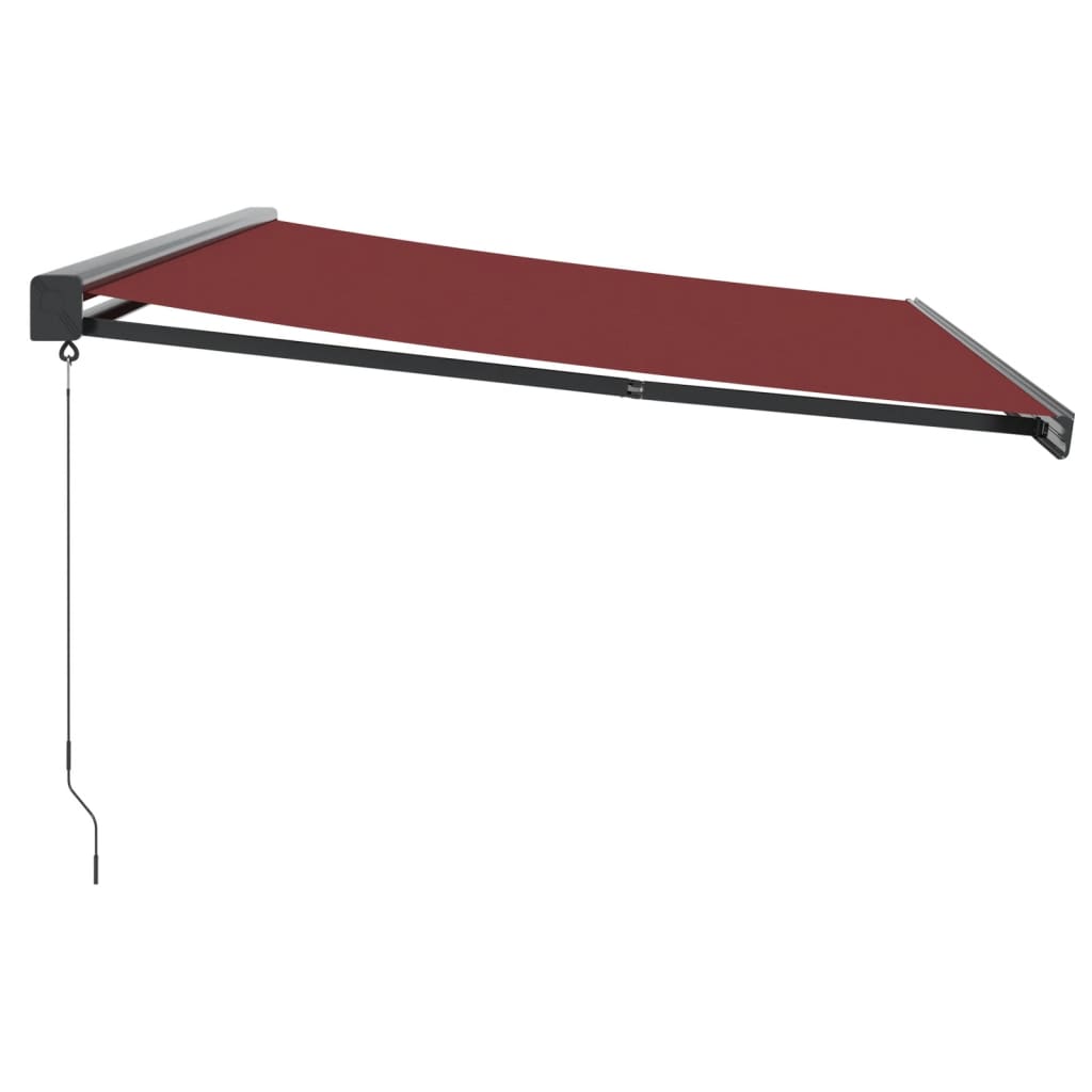 Manual Retractable Awning Burgundy 500x300 cm