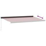 Manual Retractable Awning Burgundy 500x300 cm