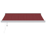 Automatic Retractable Awning Burgundy 300x250 cm