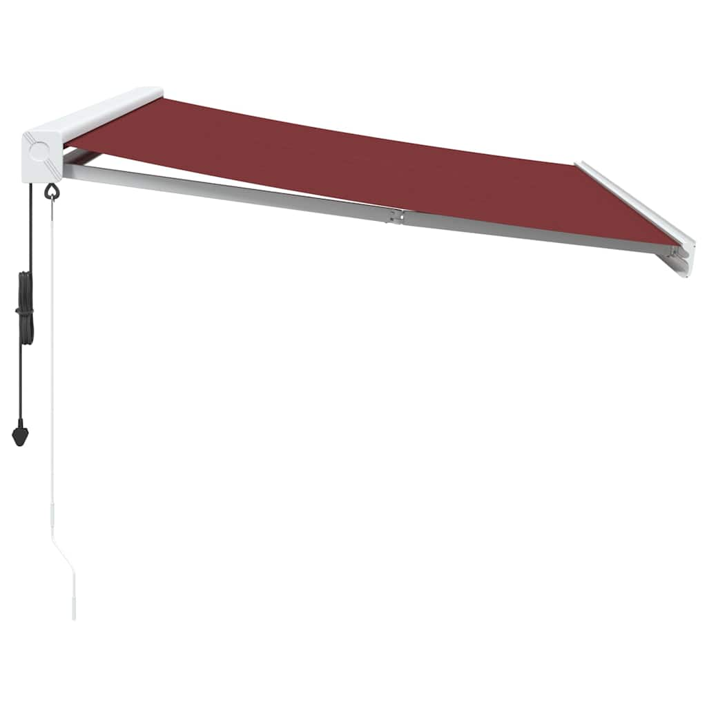 Automatic Retractable Awning Burgundy 300x250 cm