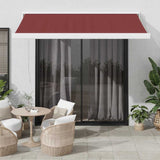 Automatic Retractable Awning Burgundy 300x250 cm