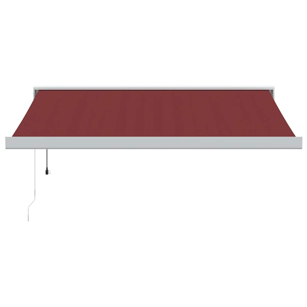 Automatic Retractable Awning Burgundy 350x250 cm