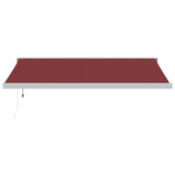 Automatic Retractable Awning Burgundy 400x300 cm