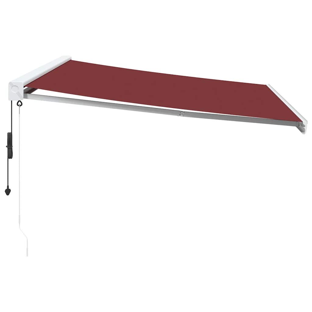 Automatic Retractable Awning Burgundy 400x300 cm