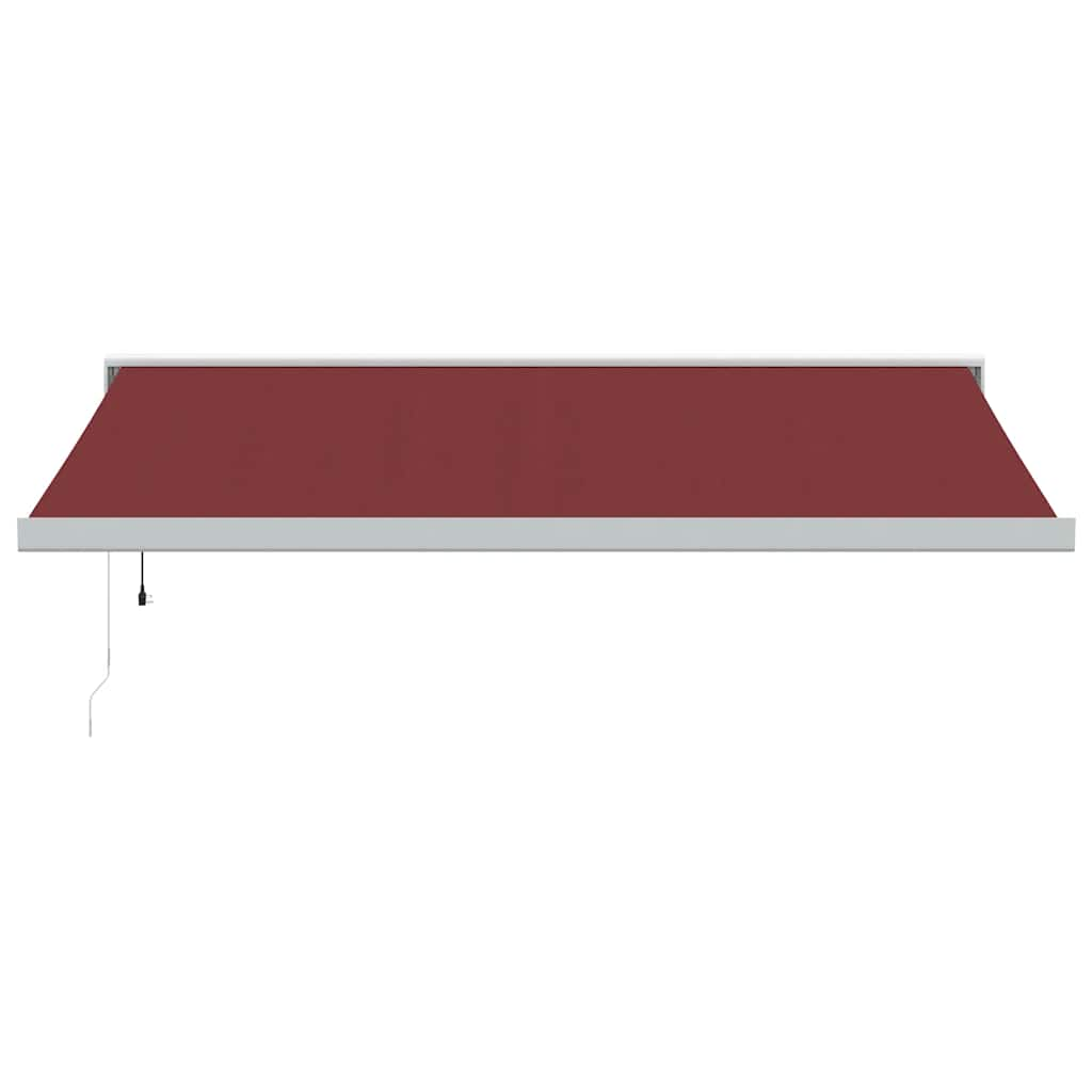 Automatic Retractable Awning Burgundy 450x300 cm