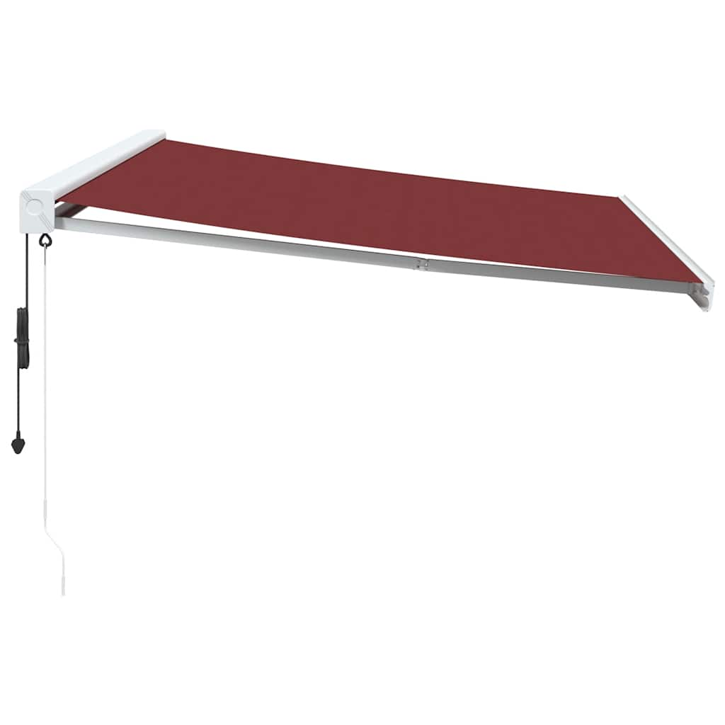 Automatic Retractable Awning Burgundy 450x300 cm