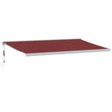 Automatic Retractable Awning Burgundy 500x300 cm