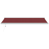 Automatic Retractable Awning Burgundy 500x300 cm