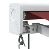 Automatic Retractable Awning Burgundy 500x300 cm