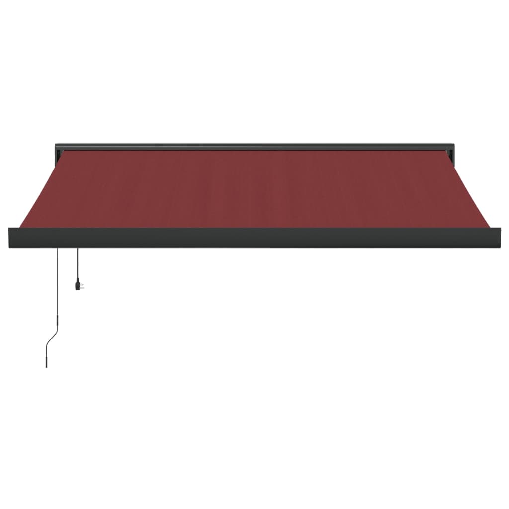 Automatic Retractable Awning Burgundy 300x250 cm