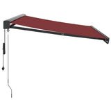 Automatic Retractable Awning Burgundy 300x250 cm