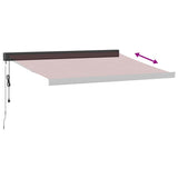 Automatic Retractable Awning Burgundy 300x250 cm