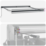 Automatic Retractable Awning Burgundy 300x250 cm