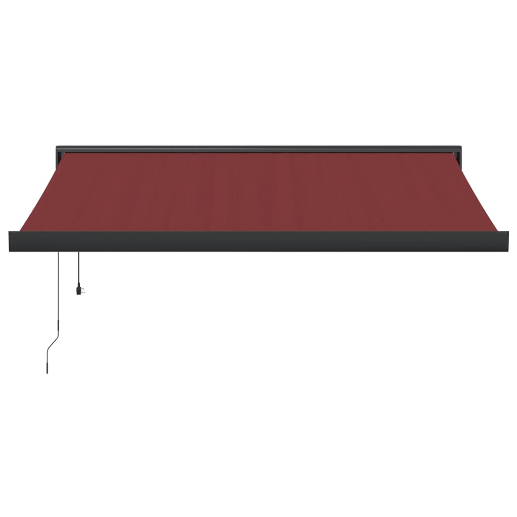 Automatic Retractable Awning Burgundy 350x250 cm