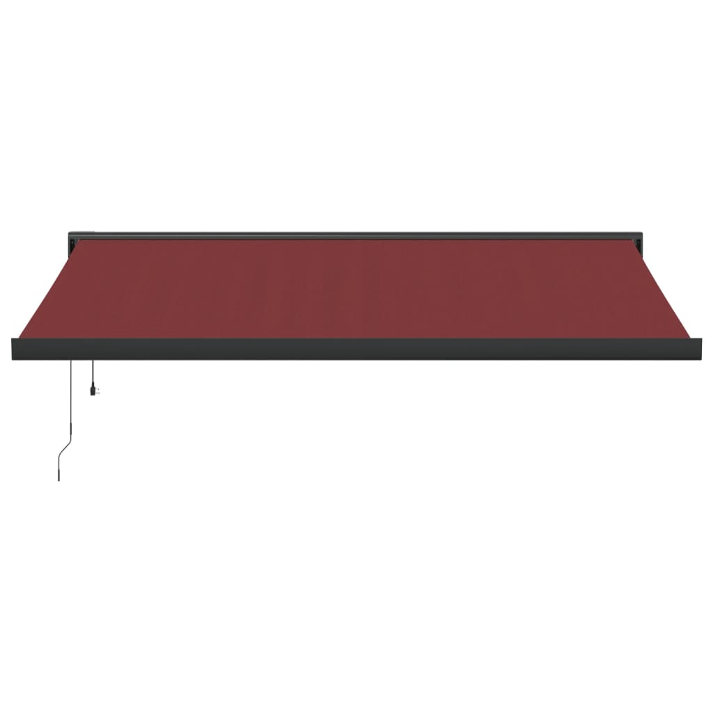 Automatic Retractable Awning Burgundy 400x300 cm