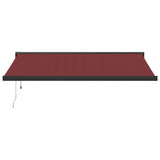 Automatic Retractable Awning Burgundy 400x300 cm