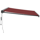 Automatic Retractable Awning Burgundy 400x300 cm