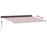 Automatic Retractable Awning Burgundy 400x300 cm