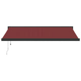 Automatic Retractable Awning Burgundy 450x300 cm