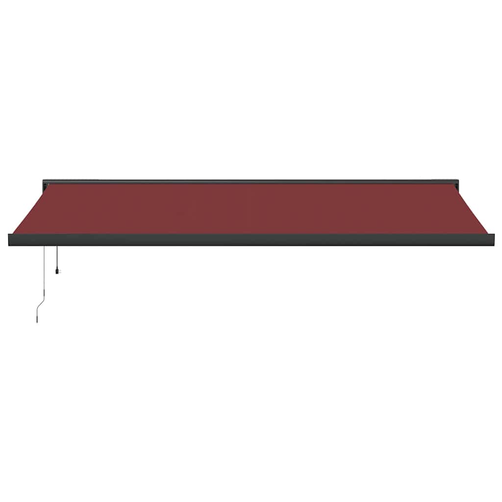 Automatic Retractable Awning Burgundy 500x300 cm