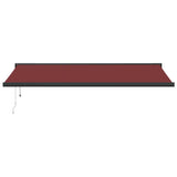 Automatic Retractable Awning Burgundy 500x300 cm