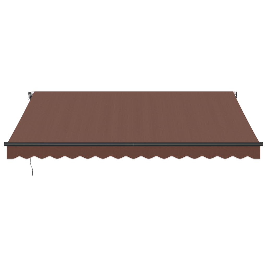 Automatic Retractable Awning Brown 400x350 cm