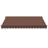 Automatic Retractable Awning Brown 400x350 cm