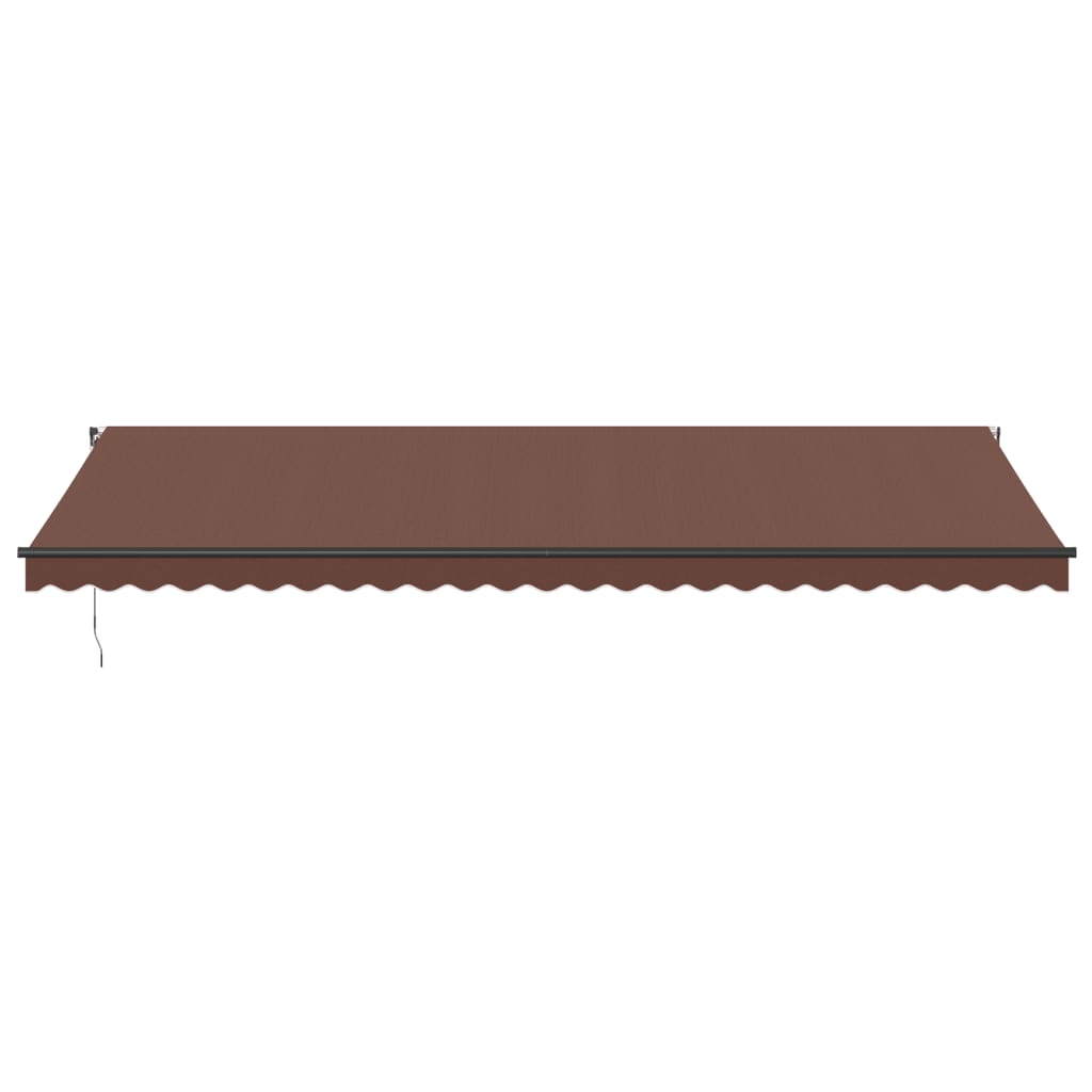 Manual Retractable Awning Brown 600x350 cm