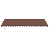 Manual Retractable Awning Brown 600x350 cm