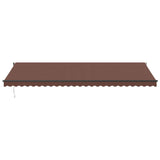 Automatic Retractable Awning Brown 600x350 cm