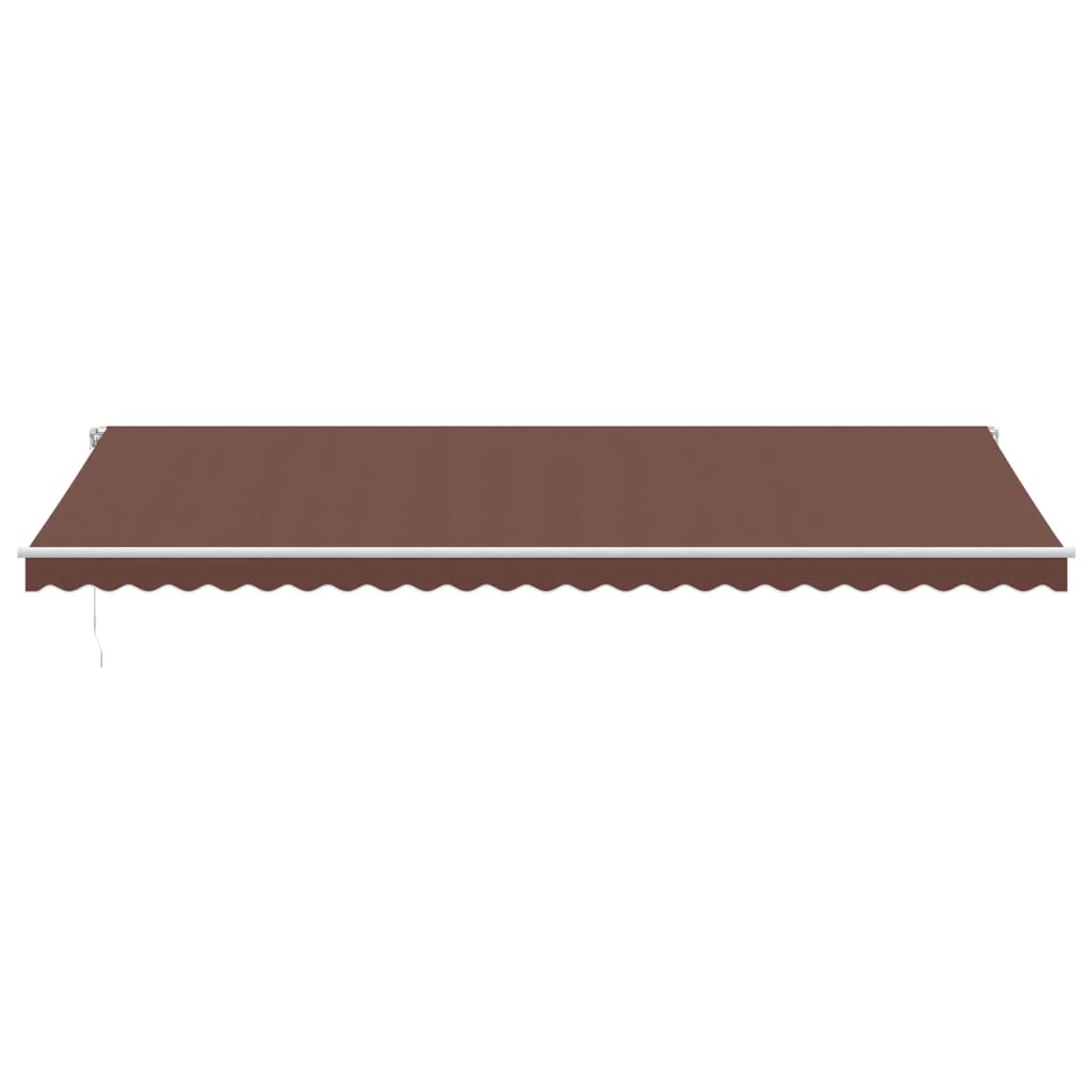 Manual Retractable Awning Brown 600x300 cm