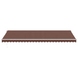 Manual Retractable Awning Brown 600x300 cm