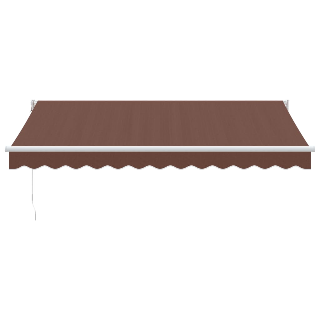 Manual Retractable Awning Brown 350x250 cm
