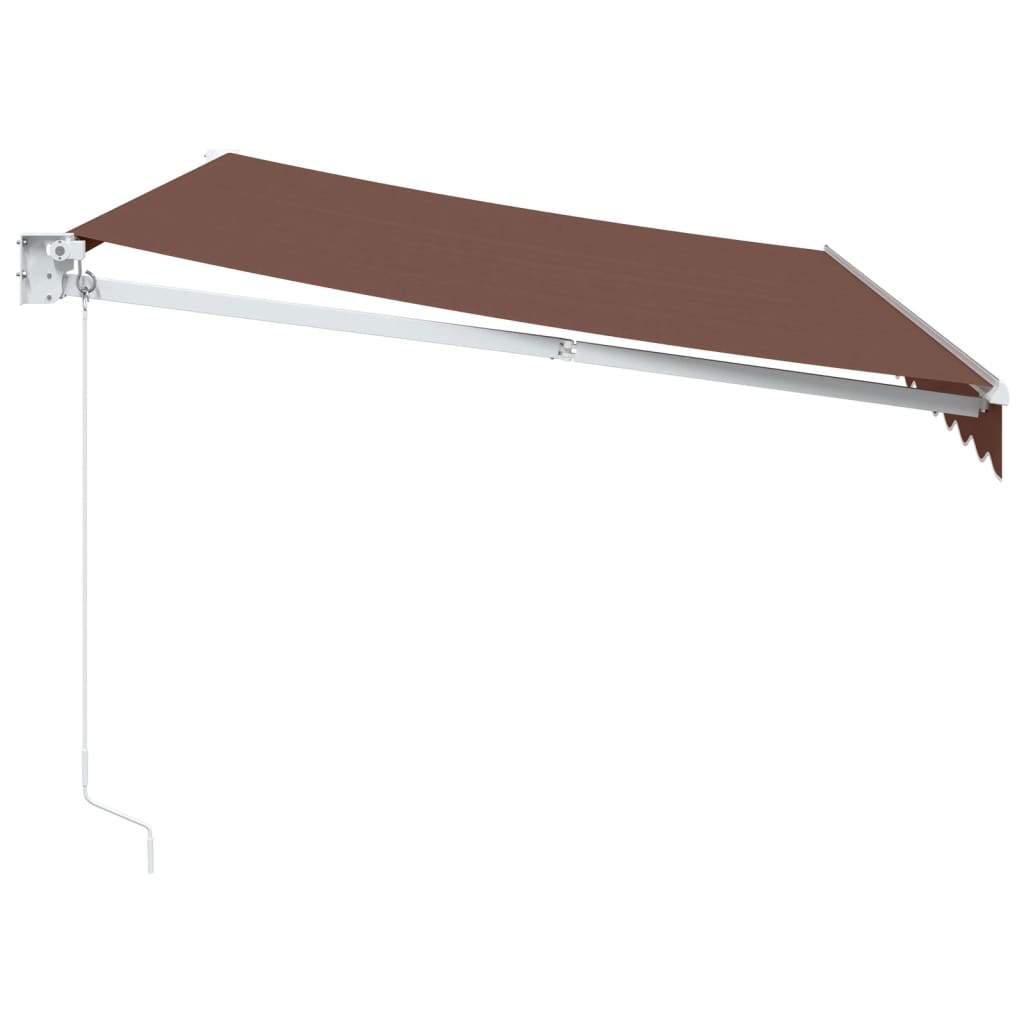 Manual Retractable Awning Brown 350x250 cm
