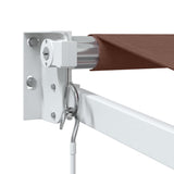Manual Retractable Awning Brown 350x250 cm