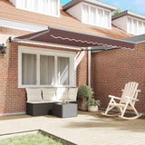 Manual Retractable Awning Brown 300x250 cm