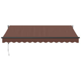 Automatic Retractable Awning Brown 350x250 cm