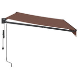 Automatic Retractable Awning Brown 350x250 cm