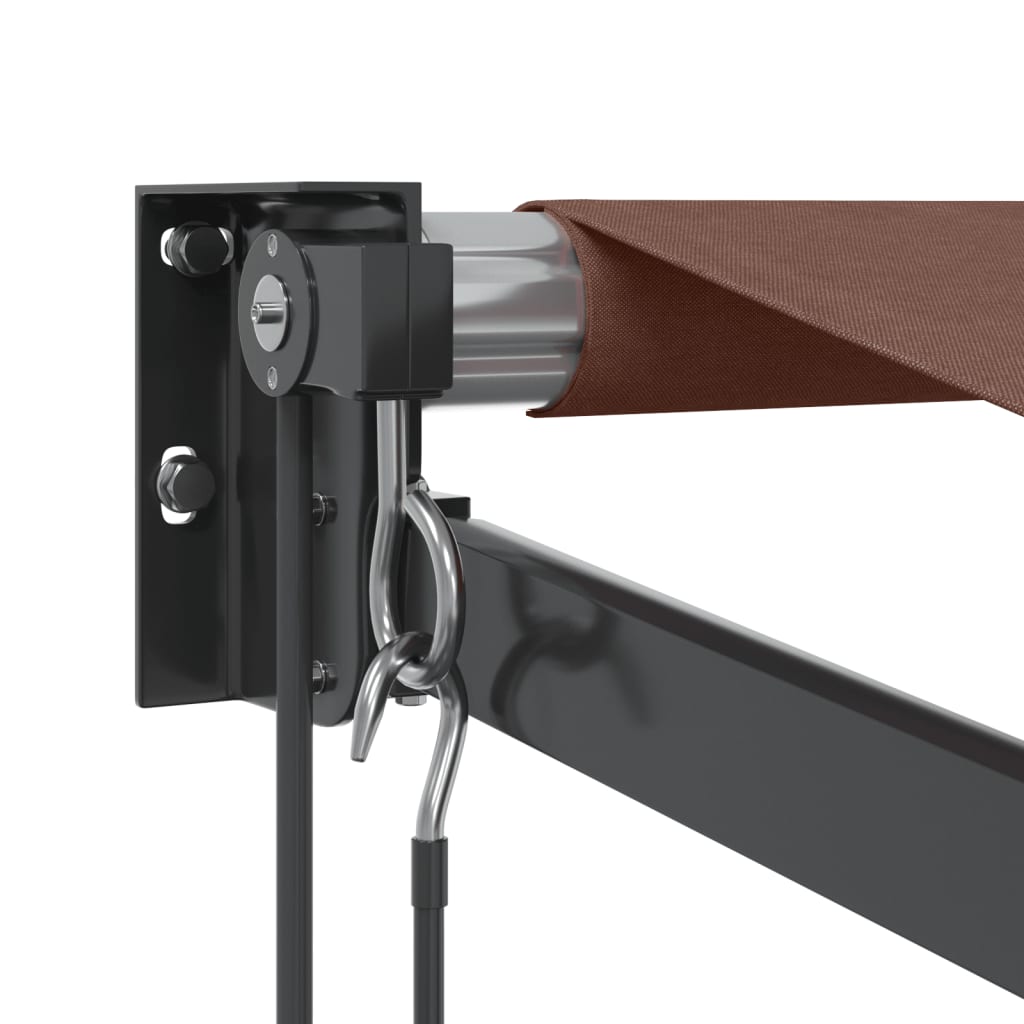 Automatic Retractable Awning Brown 350x250 cm