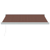 Manual Retractable Awning Brown 300x250 cm