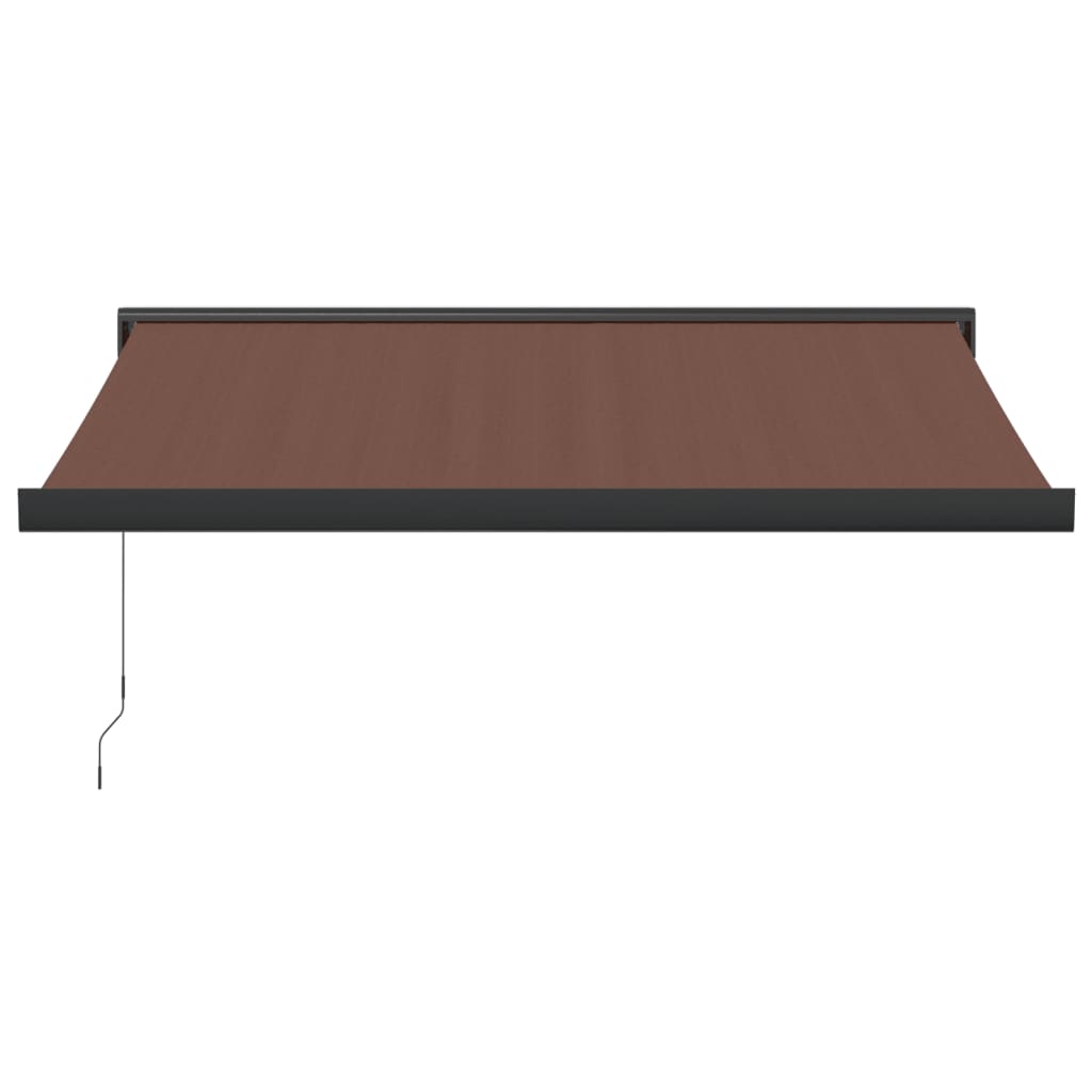 Manual Retractable Awning Brown 300x250 cm