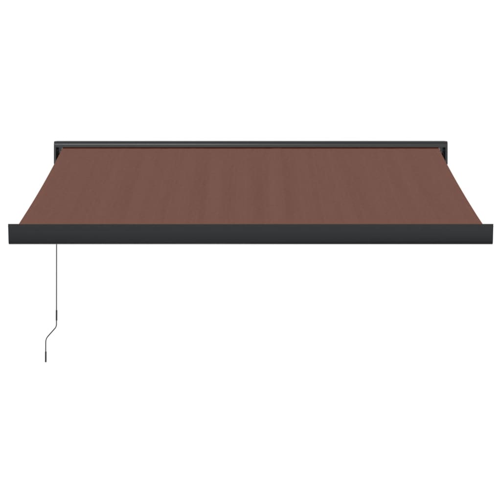 Manual Retractable Awning Brown 350x250 cm