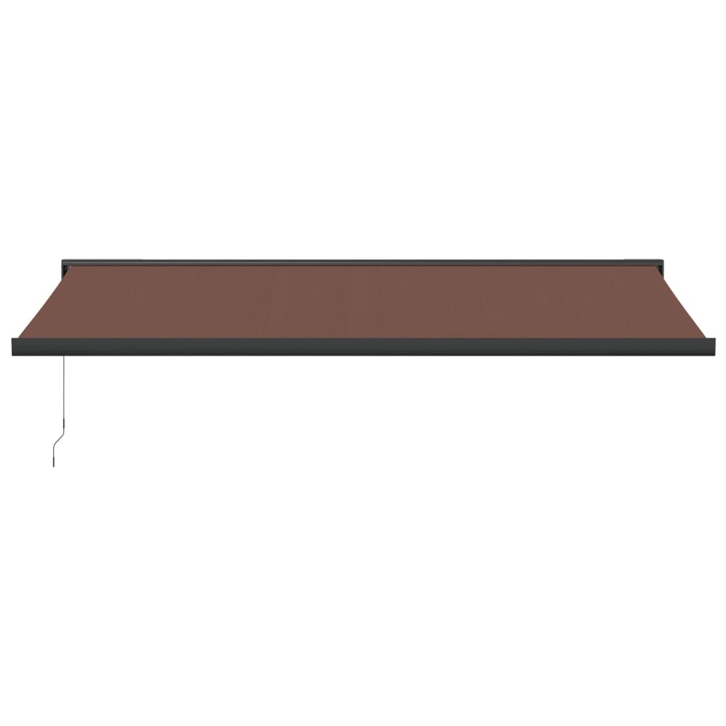 Manual Retractable Awning Brown 500x300 cm